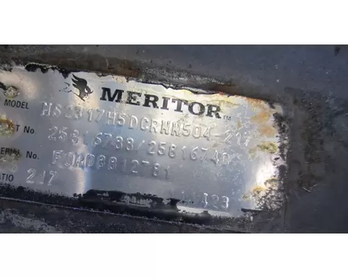 MERITOR-ROCKWELL MS2317H AXLE ASSEMBLY, REAR (REAR)