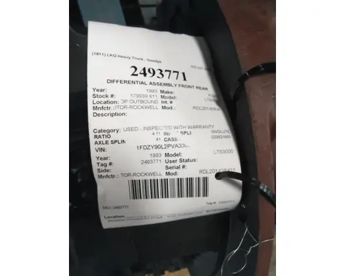 MERITOR-ROCKWELL RDL20145R411 DIFFERENTIAL ASSEMBLY FRONT REAR
