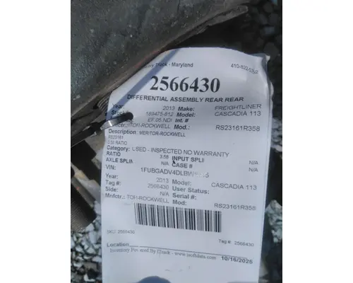 MERITOR-ROCKWELL RS23161R358 DIFFERENTIAL ASSEMBLY REAR REAR