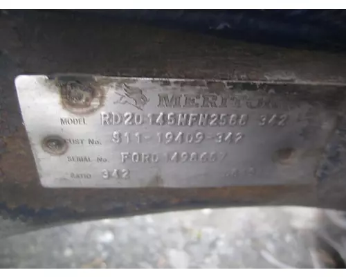 MERITOR-ROCKWELL RT40145FR342 CUTOFF - SINGLE AXLE