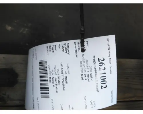 MERITOR 3111V3402 SPINDLEKNUCKLE, FRONT