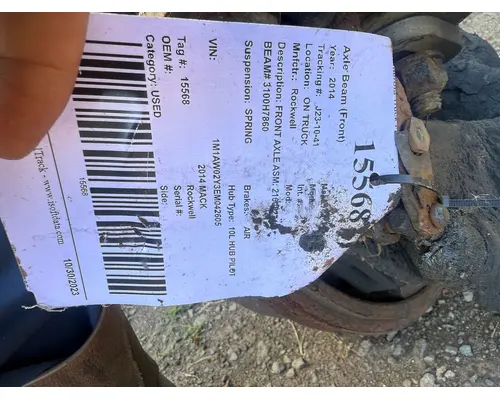 MERITOR CXU Axle Beam (Front)