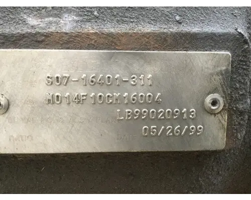 MERITOR MO14F10CM TRANSMISSION ASSEMBLY