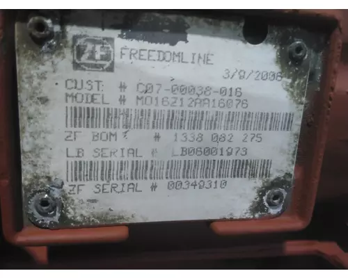 MERITOR MO16Z12AA TRANSMISSION ASSEMBLY