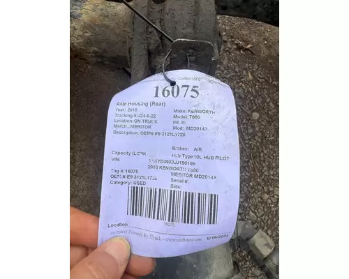 MERITOR MR2014X Axle Housing (Rear)