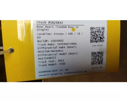 MERITOR MS1714X Differential (Single or Rear)