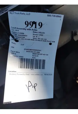 MERITOR MT-40-14X Cutoff Assembly with Axles