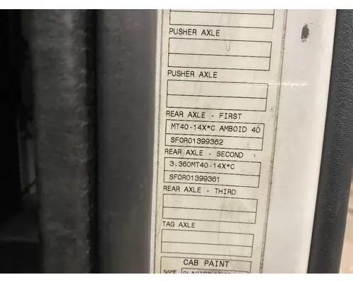 MERITOR MT40 Cutoff