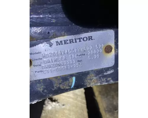MERITOR MTL4014X Cutoff Assembly (Housings & Suspension Only)