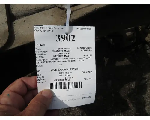 MERITOR RD23-164 Cutoff