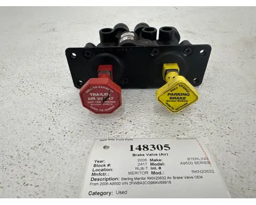 MERITOR RKN20632 Brake Valve (Air)