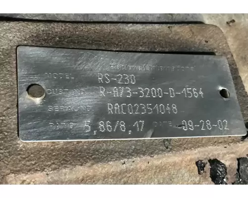 MERITOR RS21-230 Differential (Single or Rear)