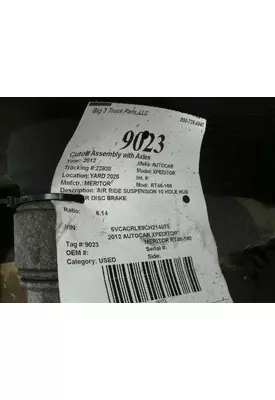 MERITOR RT46-160 Cutoff Assembly with Axles