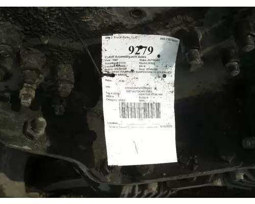 MERITOR RT46-160 Cutoff Assembly with Axles