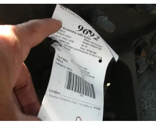 MERITOR RT46-160 Cutoff Assembly with Axles
