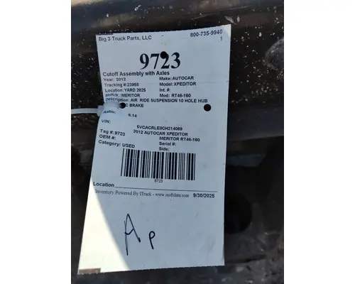 MERITOR RT46-160 Cutoff Assembly with Axles