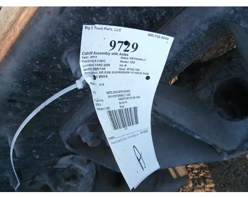 MERITOR RT46-160 Cutoff Assembly with Axles