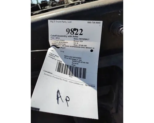 MERITOR RT46-160 Cutoff Assembly with Axles