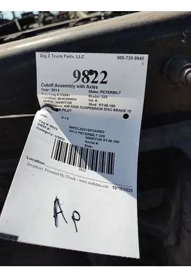 MERITOR RT46-160 Cutoff Assembly with Axles