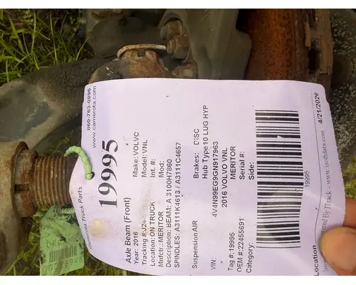 MERITOR VNL Axle Beam (Front)