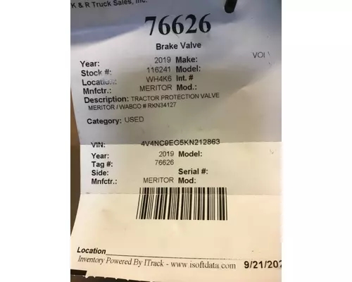 MERITOR VN Valve, Brake