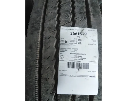 MICHELIN 275/80R22.5 TIRE