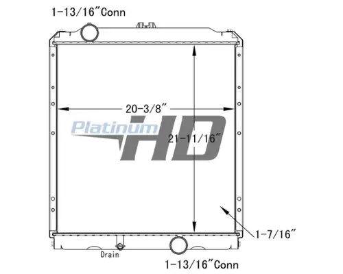 MITSUBISHI FUSO FE-HD RADIATOR ASSEMBLY