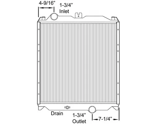 MITSUBISHI FUSO FE-HD RADIATOR ASSEMBLY