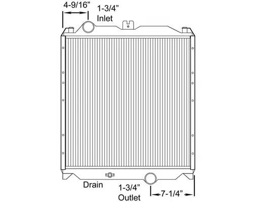 MITSUBISHI FUSO FE120 RADIATOR ASSEMBLY