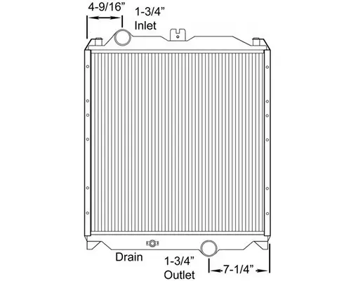 MITSUBISHI FUSO FE120 RADIATOR ASSEMBLY