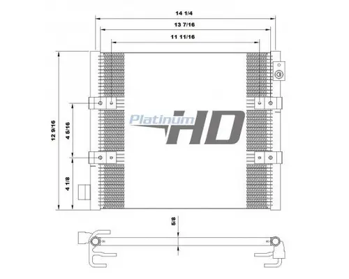 MITSUBISHI FUSO FE140 AIR CONDITIONER CONDENSER