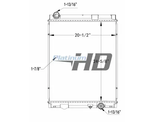 MITSUBISHI FUSO FE140 RADIATOR ASSEMBLY