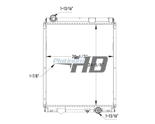 MITSUBISHI FUSO FE140 RADIATOR ASSEMBLY