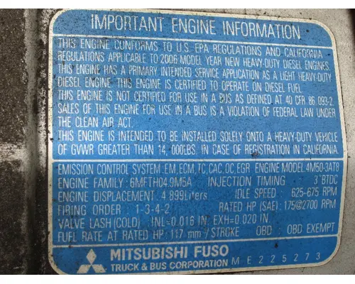 MITSUBISHI 4M50 Engine Assembly