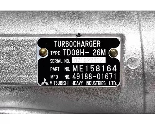 MITSUBISHI 6D24T Turbocharger  Supercharger