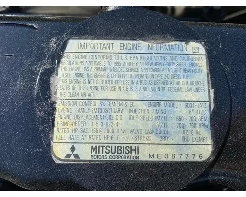 MITSUBISHI 6D31 Engine Assembly