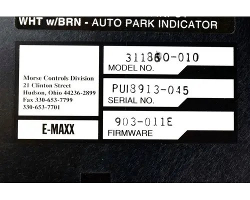 MORSE CONTROLS  ECM (Transmission)