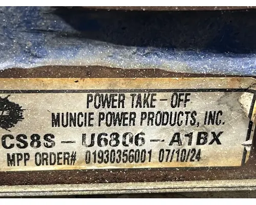 MUNCIE CS8S-U6806-A1BX PTO