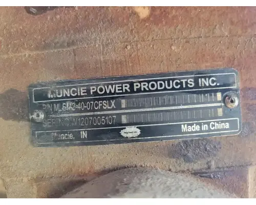 MUNCIE WX Hydraulic PumpPTO Pump