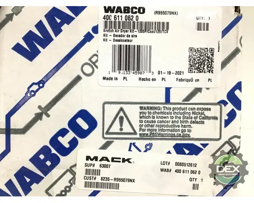 Air Dryer MACK  Dex Heavy Duty Parts, LLC  