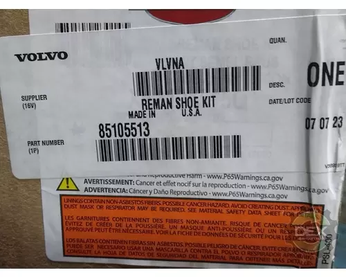 Brake Shoes MACK  Dex Heavy Duty Parts, LLC  