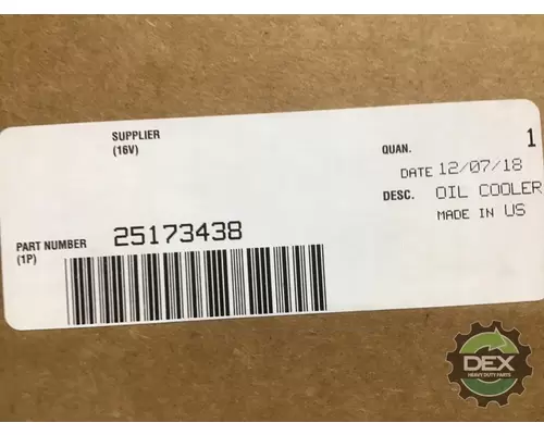 Engine Oil Cooler MACK  Dex Heavy Duty Parts, LLC  