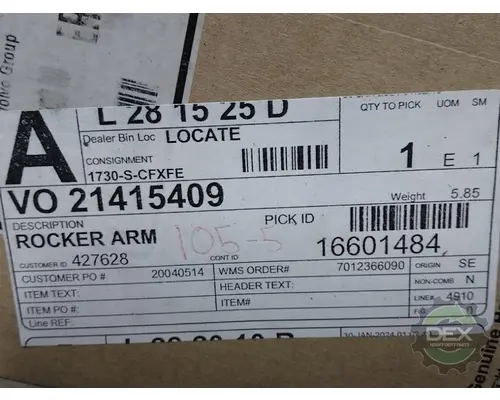 Rocker Arm MACK  Dex Heavy Duty Parts, LLC  