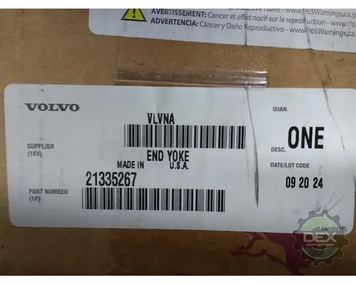 Universal Slip Yoke MACK  Dex Heavy Duty Parts, LLC  