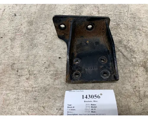 Brackets, Misc. MACK 20819873 West Side Truck Parts