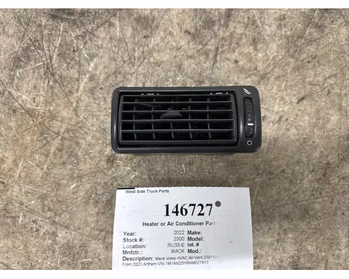 Heater Or Air Conditioner Parts, Misc. MACK 20911930 West Side Truck Parts