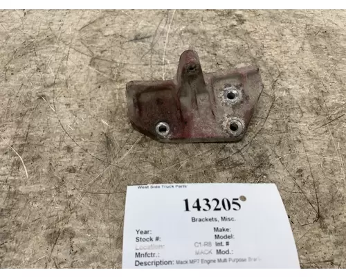 Brackets, Misc. MACK 21017923 West Side Truck Parts