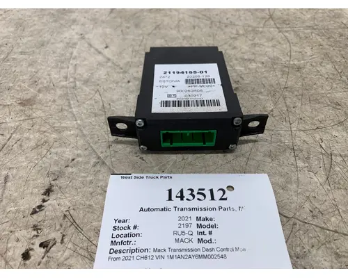 Automatic Transmission Parts, Misc. MACK 21194165-01 West Side Truck Parts