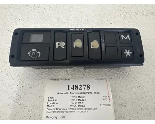 Automatic Transmission Parts, Misc. MACK 21733040 West Side Truck Parts