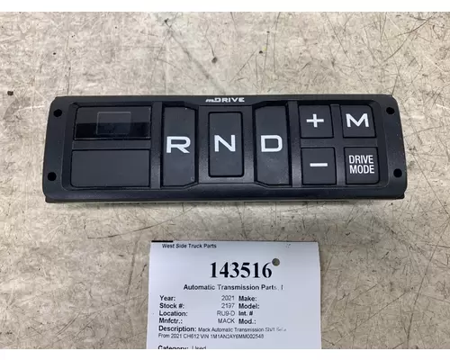 Automatic Transmission Parts, Misc. MACK 23378071 West Side Truck Parts